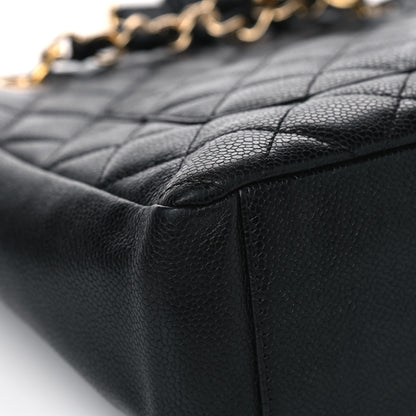 Chanel Caviar Quilted Petit Shopping Tote PST Black 8 of 9
