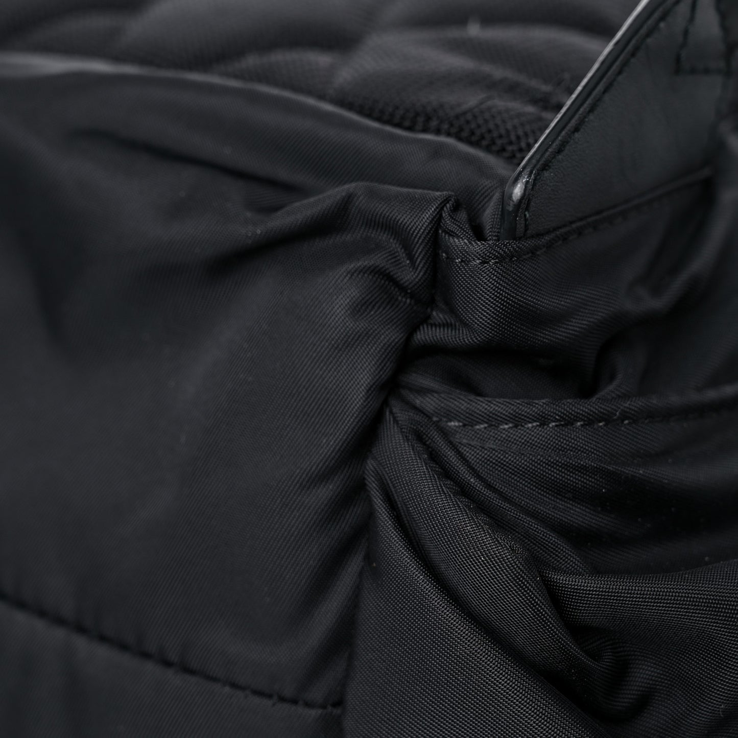 Nylon Small Crossbody Rucksack Backpack Black