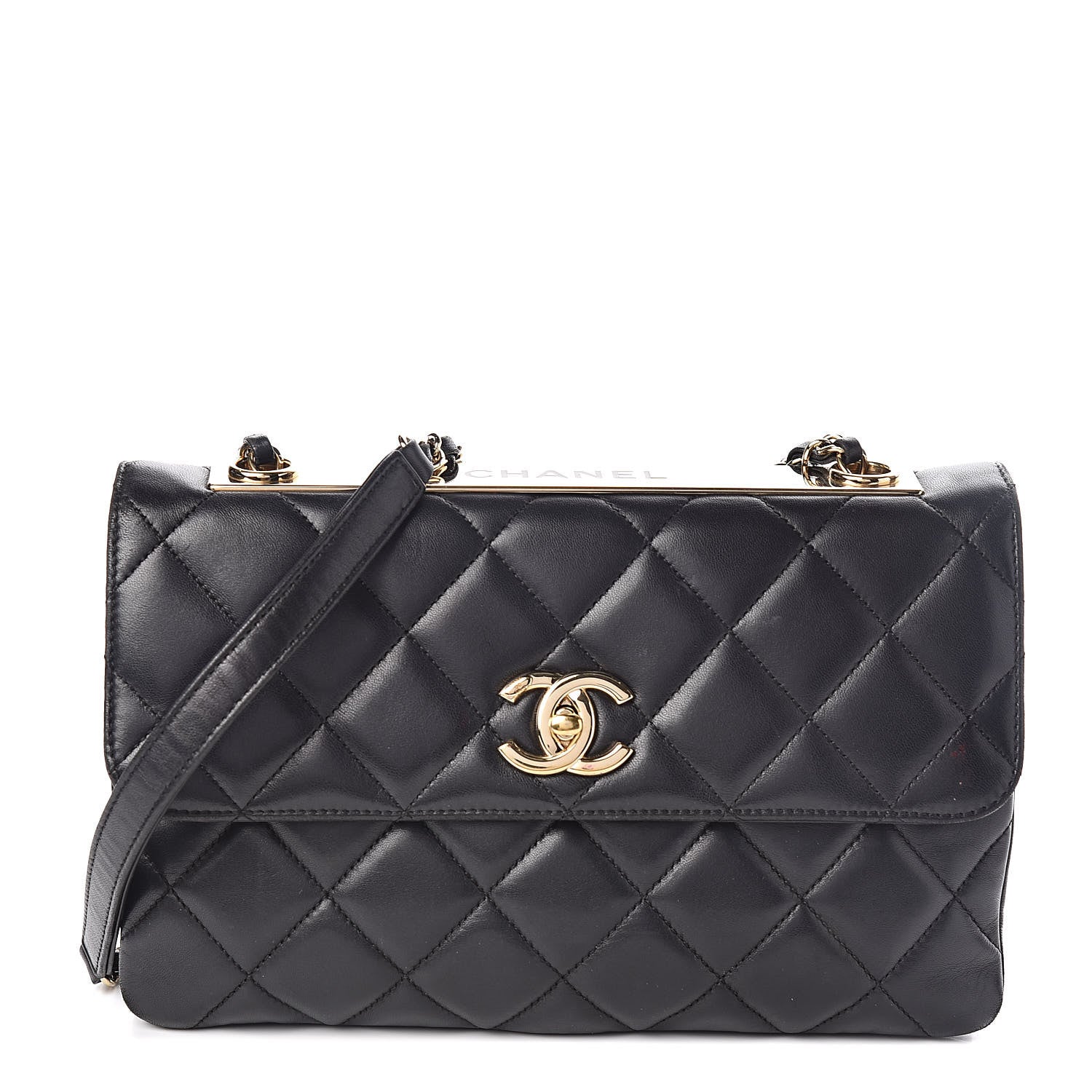 Chanel Lambskin Quilted Medium Trendy CC Flap Black 1 of 15