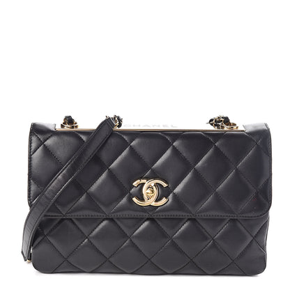 Chanel Lambskin Quilted Medium Trendy CC Flap Black 1 of 15
