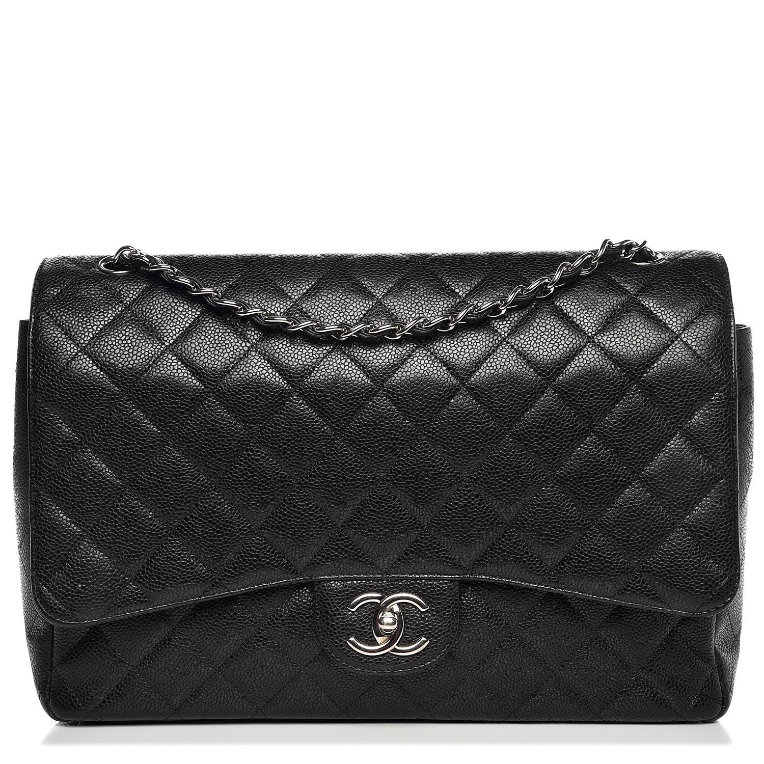 Chanel Caviar Quilted Maxi Double Flap Black 1 of 7