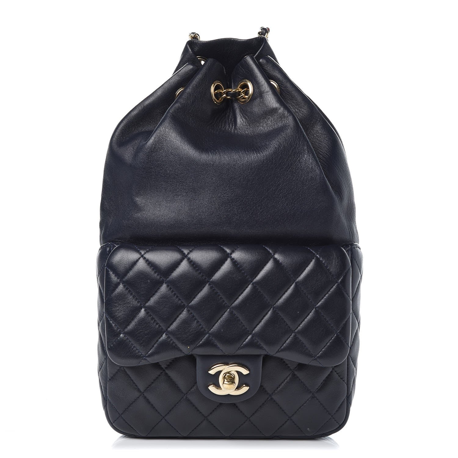 Chanel Lambskin Quilted Small in Seoul Backpack Navy 1 of 9