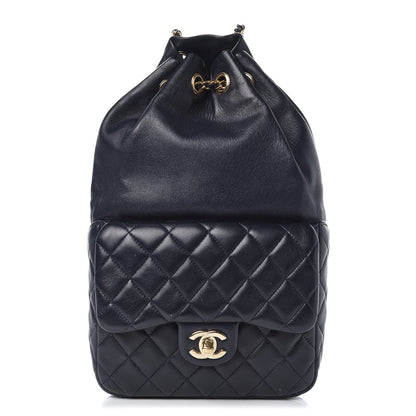 Chanel Lambskin Quilted Small in Seoul Backpack Navy 1 of 9