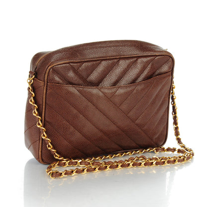 Chanel Caviar Camera Case Brown 3 of 8