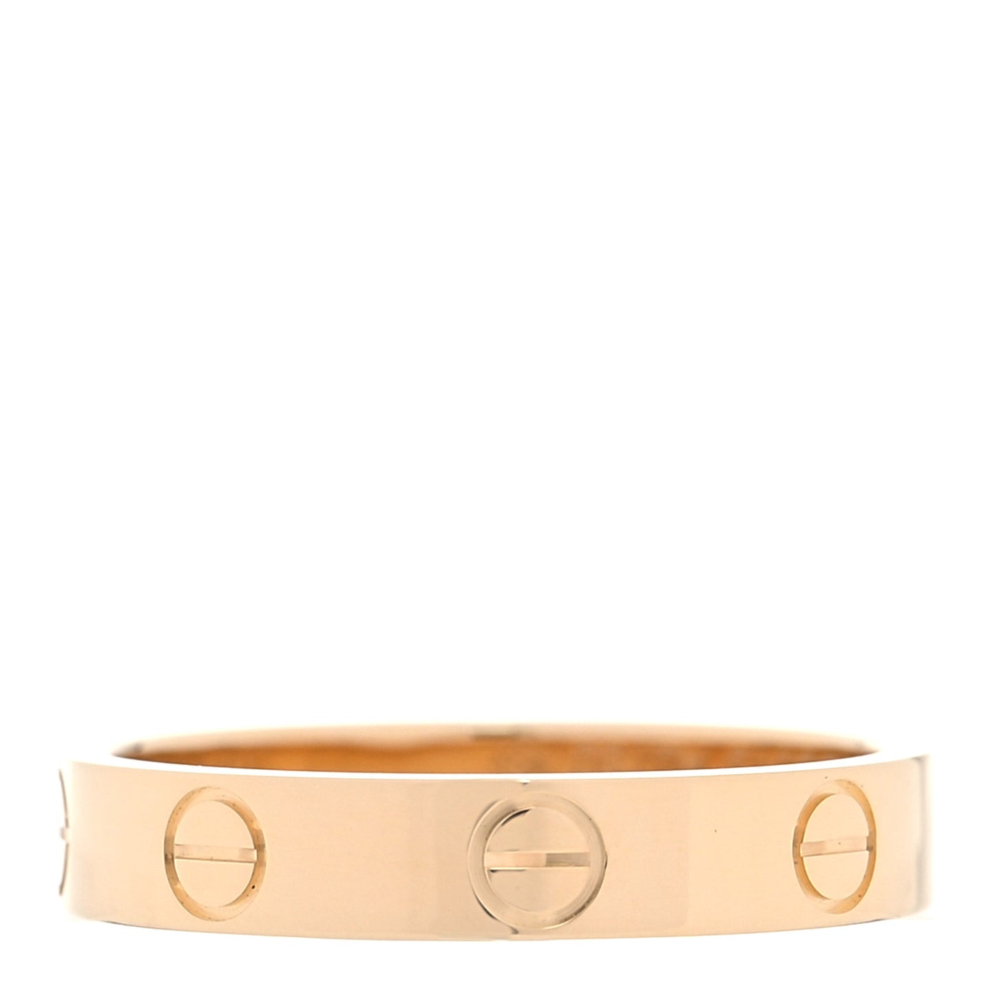 18K Yellow Gold 3.5mm LOVE Wedding Band Ring 53 6.5