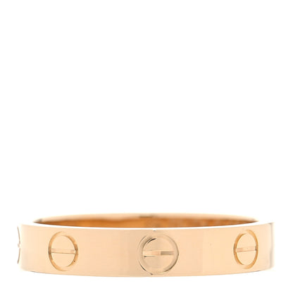 Cartier 18K Yellow Gold 3.5mm LOVE Wedding Band Ring 53 6.5 3 of 6