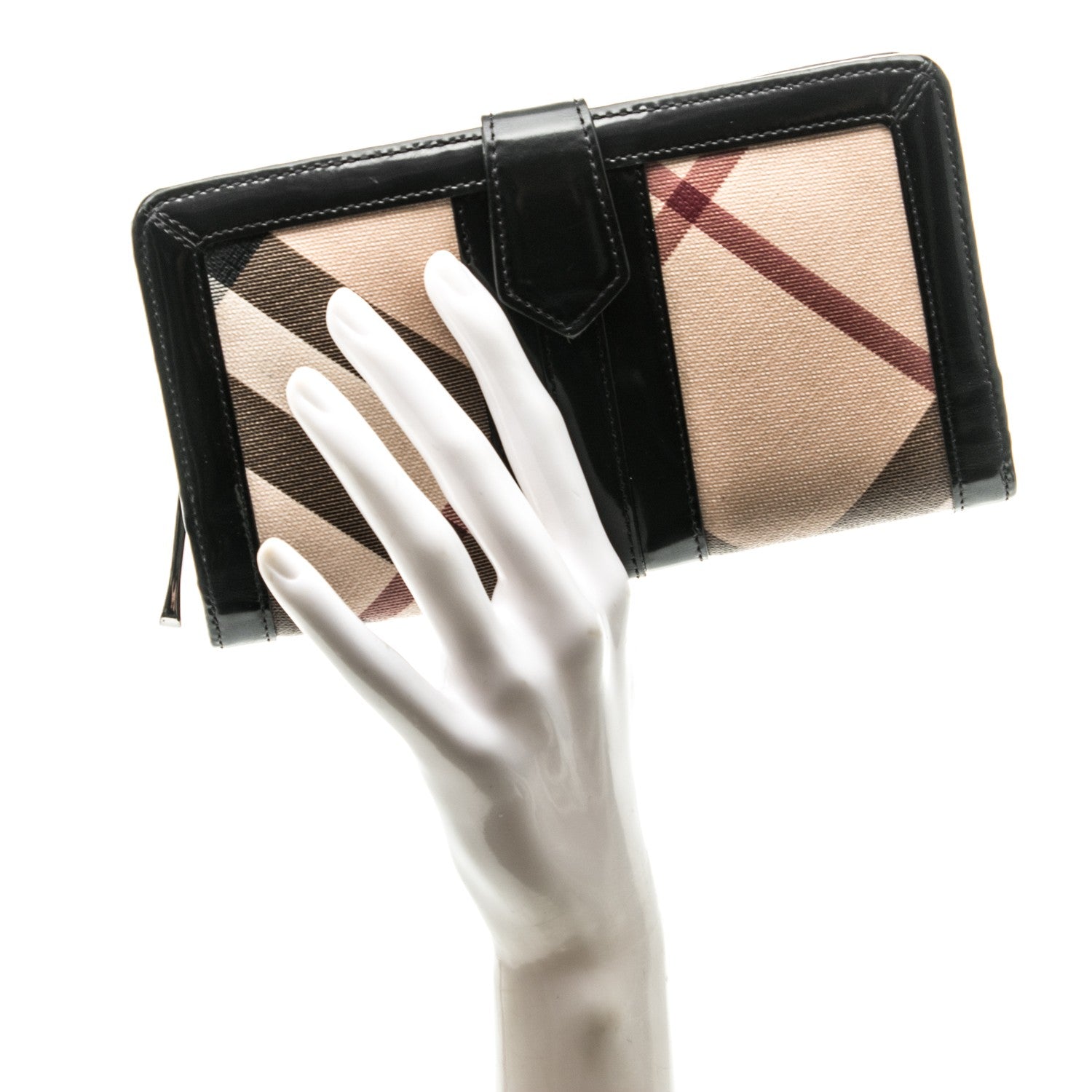 Burberry Supernova Check Continental Wallet Black 2 of 8