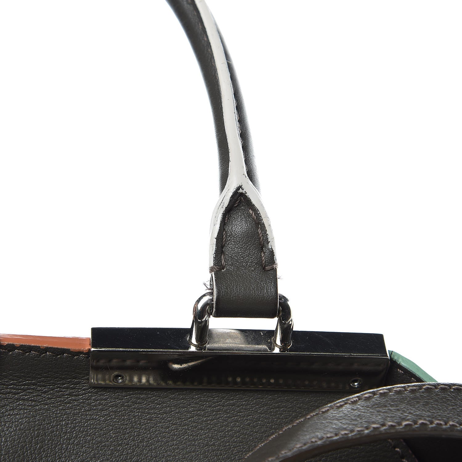 Fendi Vitello Dolce Mini 3jours Tote Carbone 16 of 18