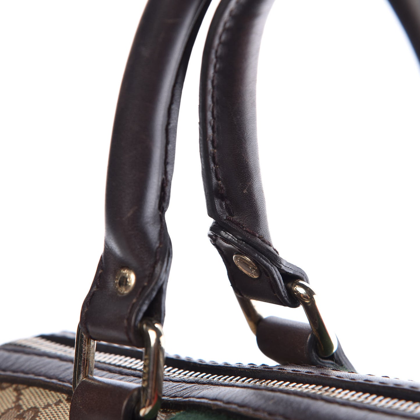 Monogram Vintage Web Medium Boston Dark Brown