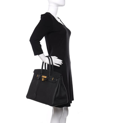 Hermes Epsom Birkin 35 Black 2 of 12