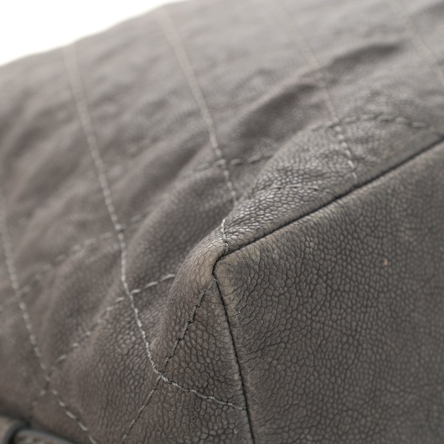 Chanel Iridescent Caviar Quilted Boy Handle Hobo Dark Grey 11 of 12