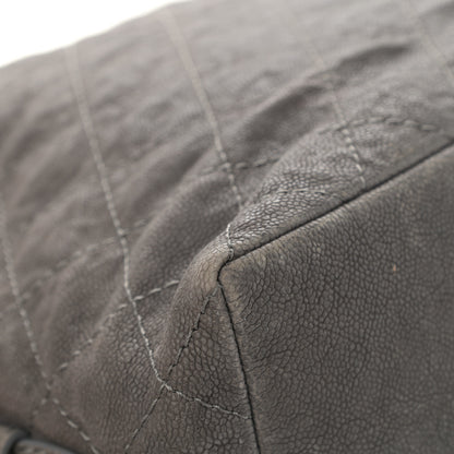 Chanel Iridescent Caviar Quilted Boy Handle Hobo Dark Grey 11 of 12