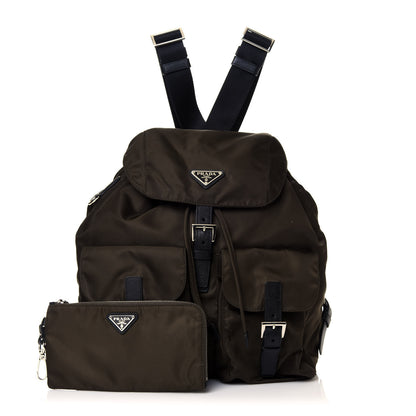 Prada Tessuto Nylon Saffiano Vela Medium Backpack Mimetico 1 of 12