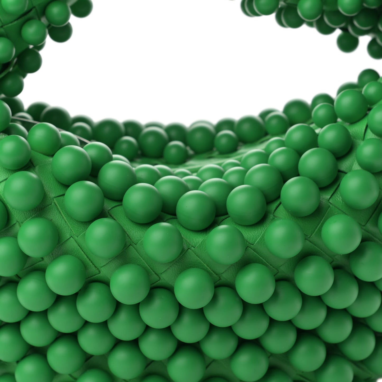 Nappa Studded Intrecciato Mini Jodie Parakeet