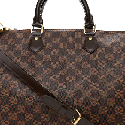 Louis Vuitton Damier Ebene Speedy Bandouliere 35 10 of 13