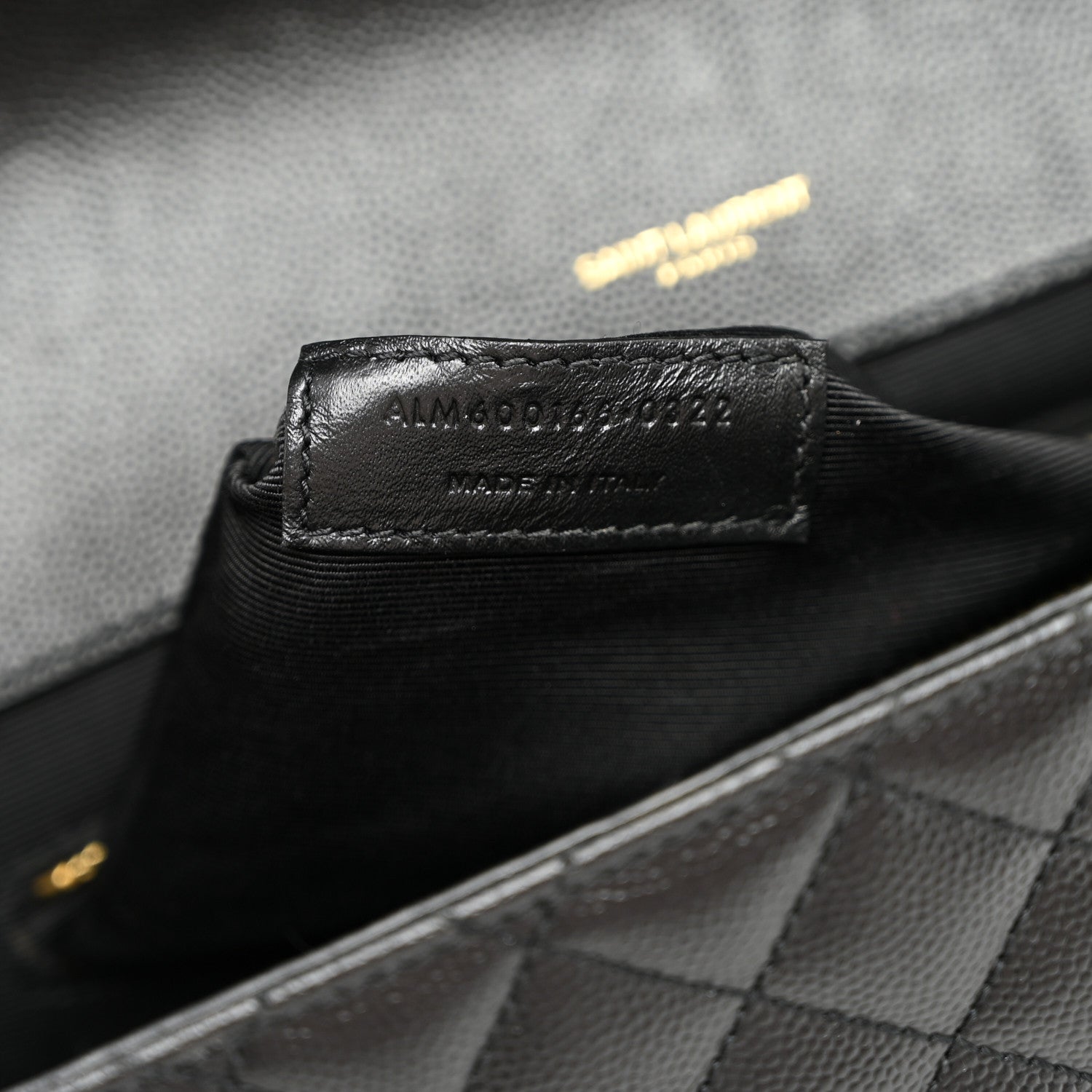Saint Laurent Grain De Poudre Textured Mixed Matelasse Large Triquilt Monogram Satchel Black 7 of 10