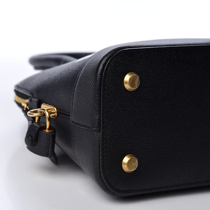 Balenciaga Signature Grained Calfskin Logo S Ville Top Handle Bag Black 5 of 10