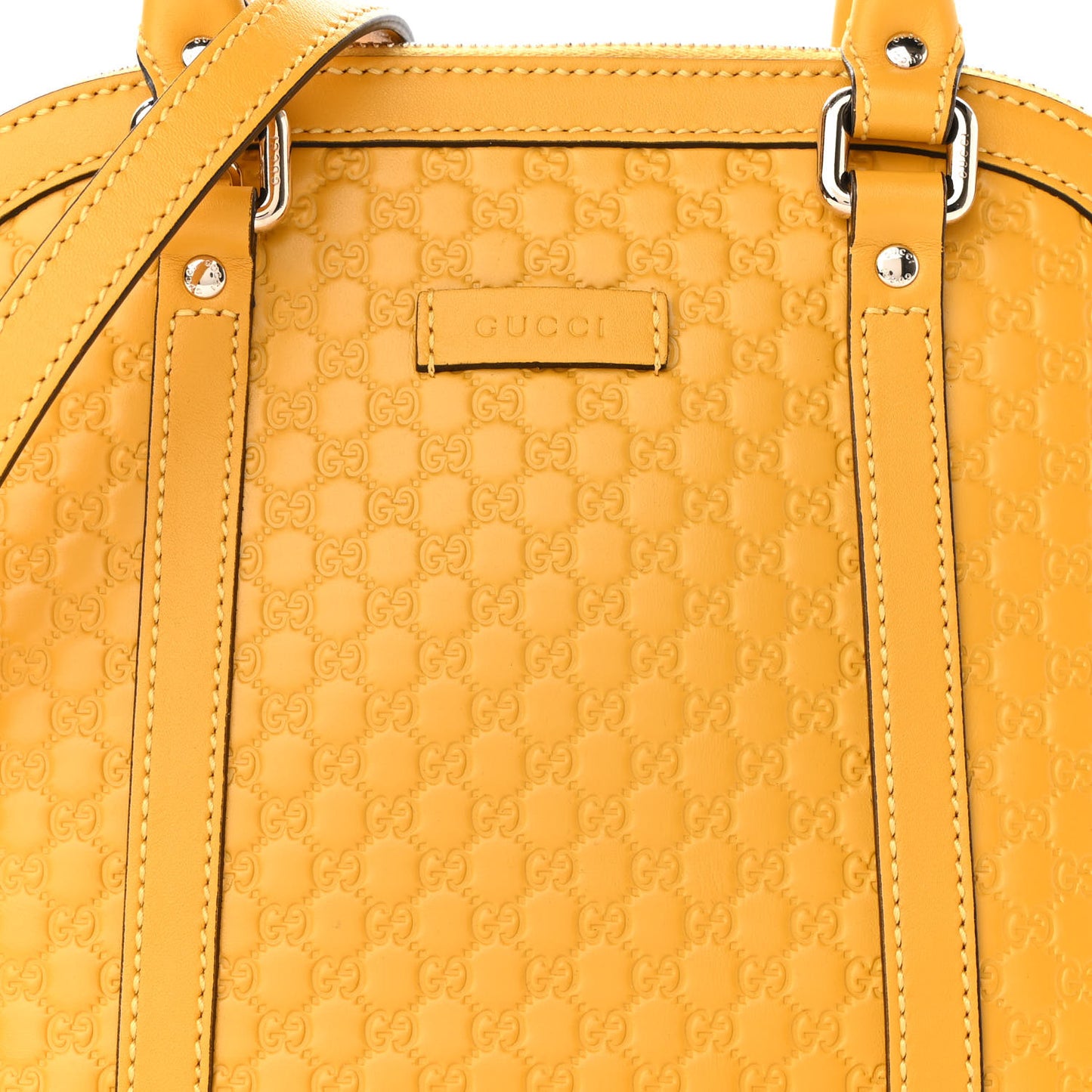 Soft Microguccissima Mini Dome Bag New Buttercup