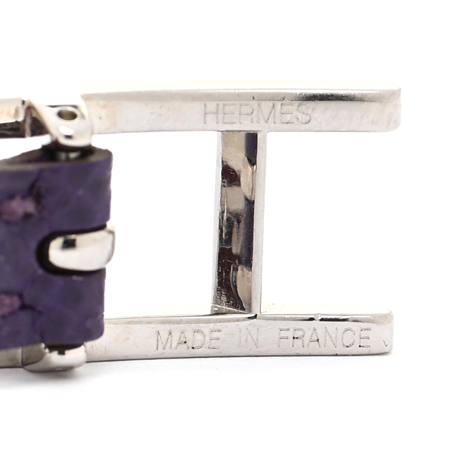 Hermes Epsom Swift Behapi Double Tour Bracelet L Iris Rubis 4 of 5