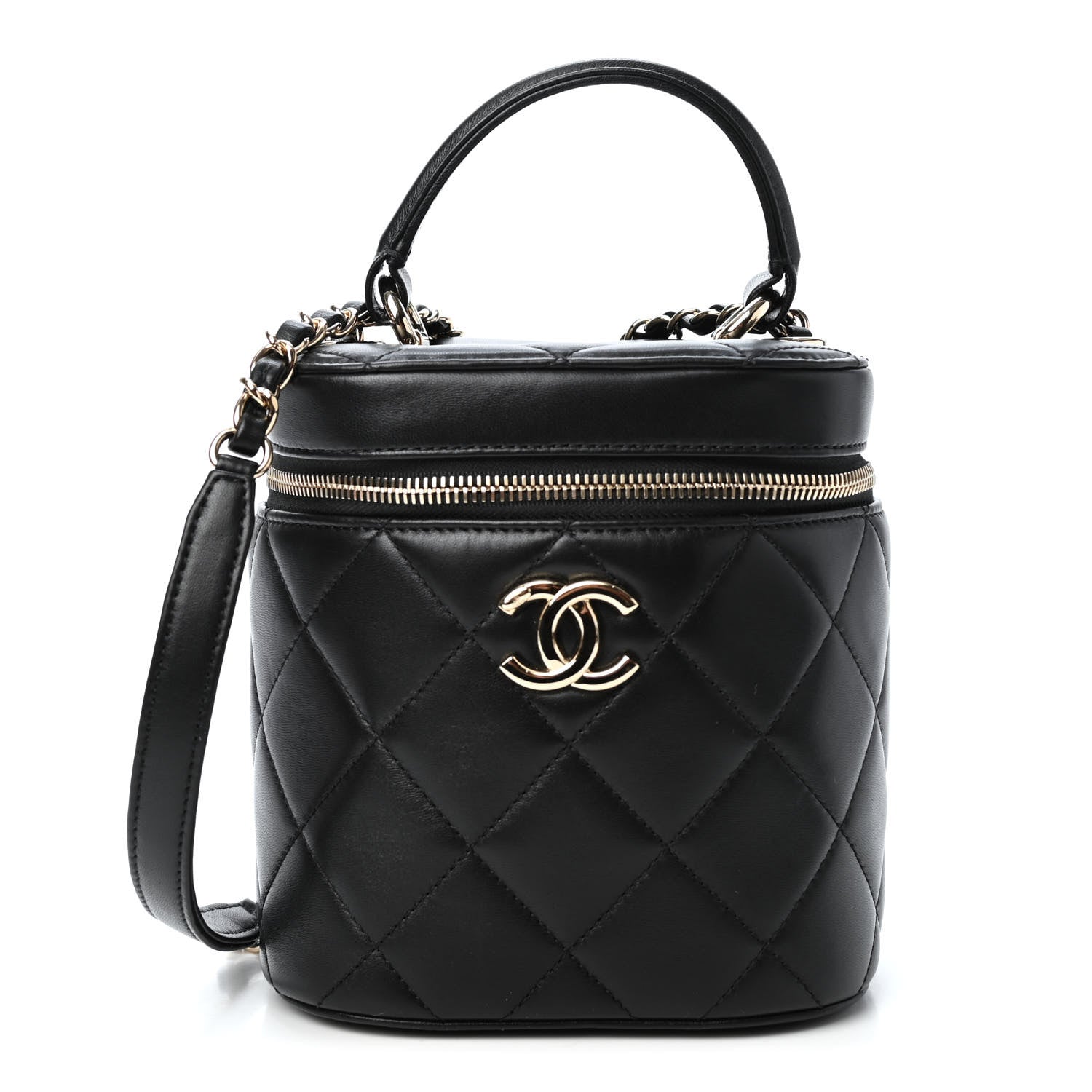 Chanel Lambskin Quilted Trendy Vanity Case Black 1 of 4