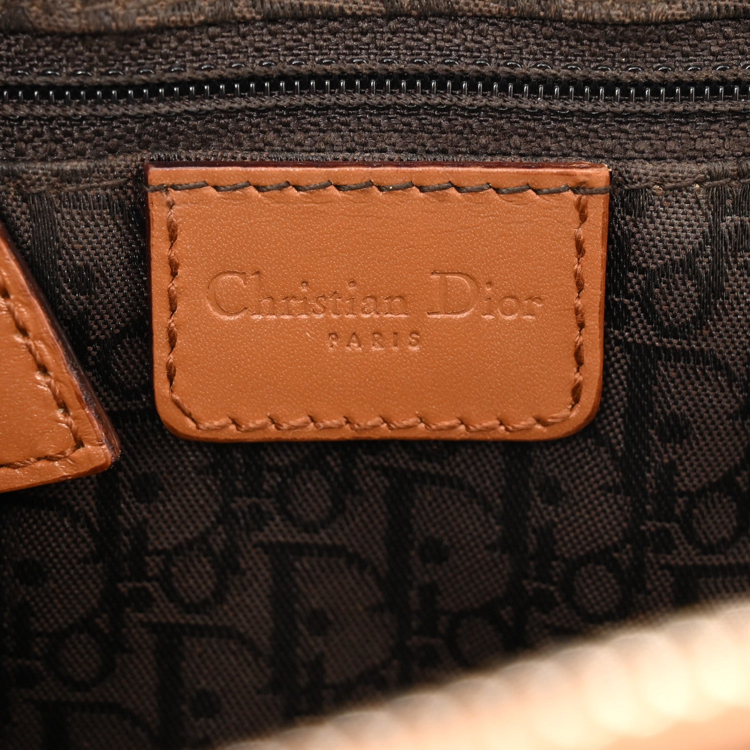 Christian Dior Grained Calfskin Street Chic Top Handle Bag Brown 6 of 16