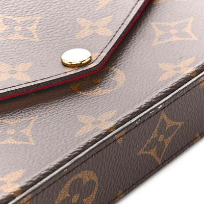 Louis Vuitton Monogram Pochette Felicie Chain Wallet Fuchsia 11 of 13