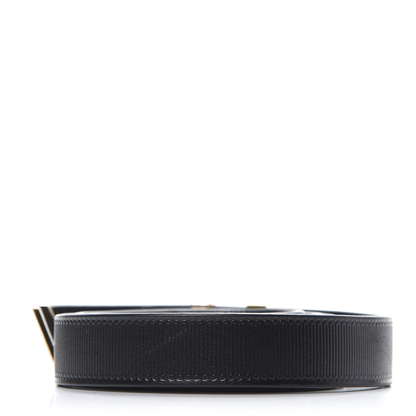 Calfskin Embossed 20MM LV Initiales Belt 80 32 Black