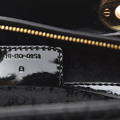 Christian Dior Patent Cannage Large Lady Dior Black 7 of 10