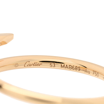 Cartier 18K Yellow Gold Small Juste Un Clou Ring 53 6.25 4 of 5