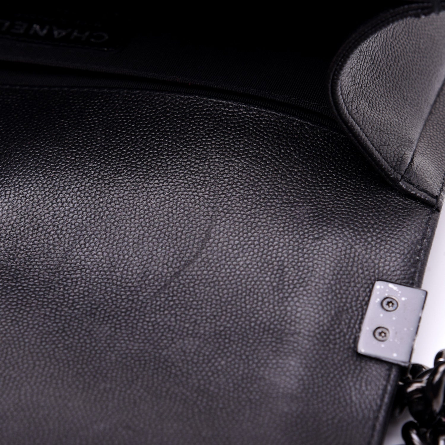 Chanel Caviar Quilted Medium Boy Flap So Black 14 of 14
