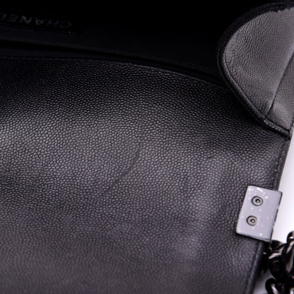 Chanel Caviar Quilted Medium Boy Flap So Black 14 of 14