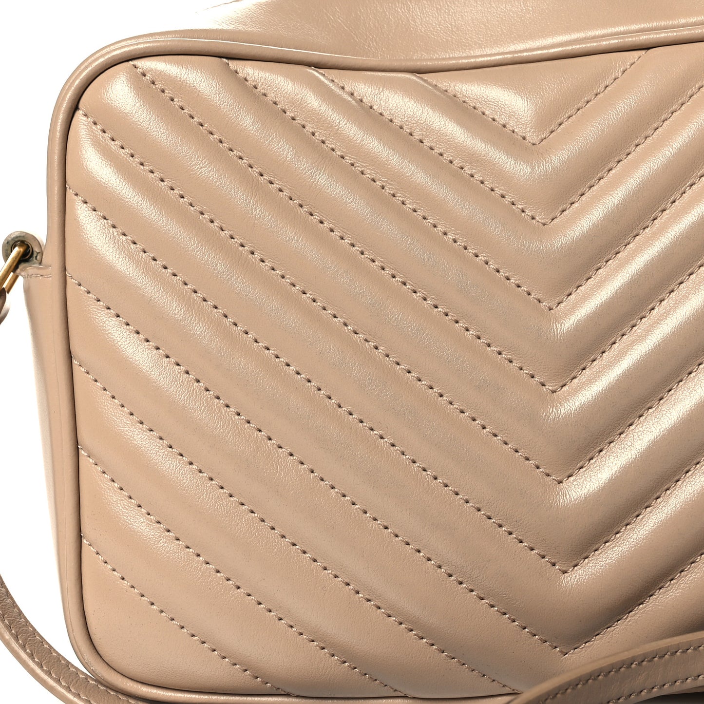 Calfskin Matelasse Monogram Lou Camera Bag Nude Powder