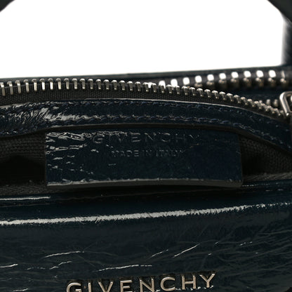 Givenchy Textured Patent Calfskin Small Antigona Storm Blue 5 of 17