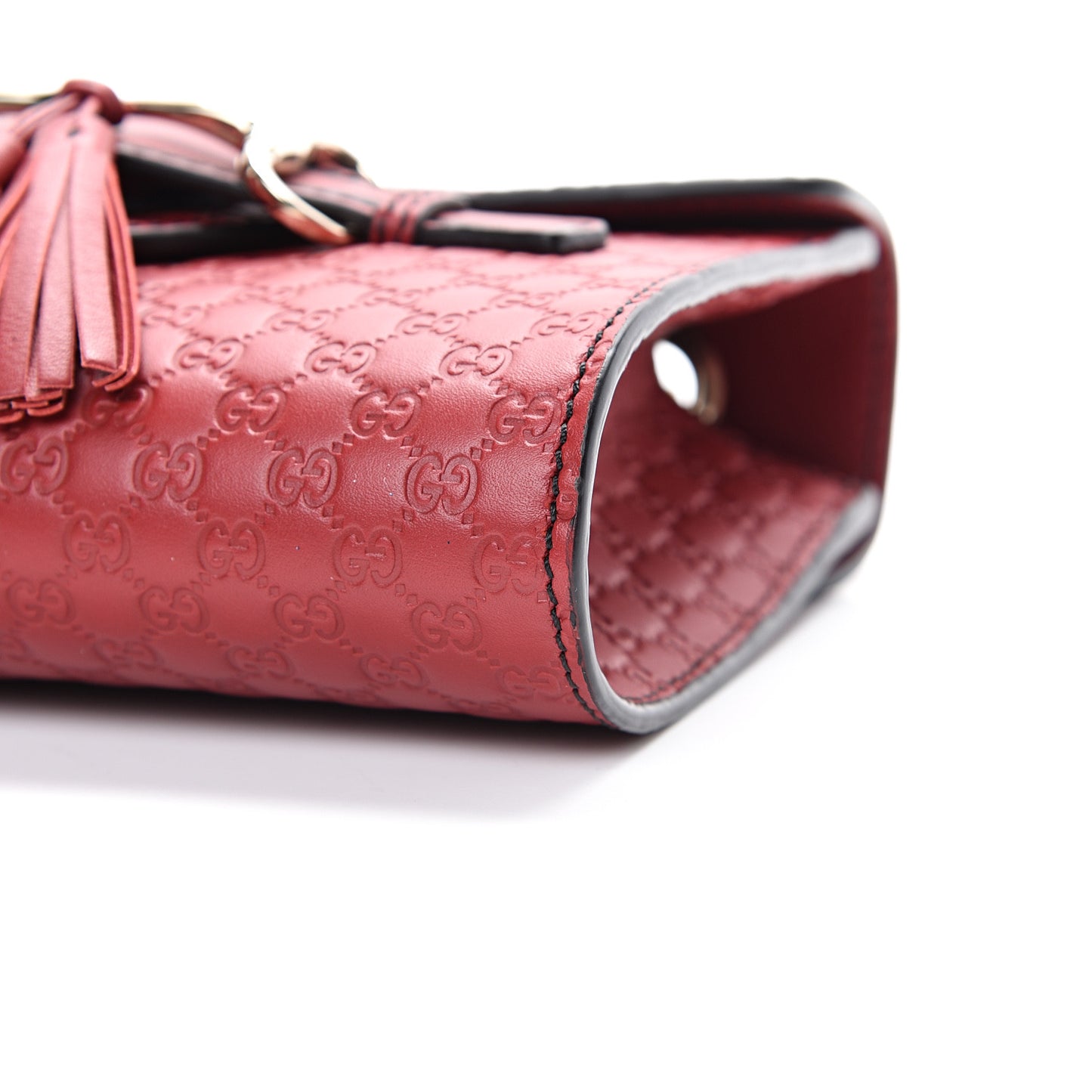 Soft Microguccissima Mini Emily Chain Shoulder Bag Rosso