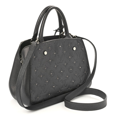 Louis Vuitton Empreinte Studded Montaigne BB Platine 2 of 9