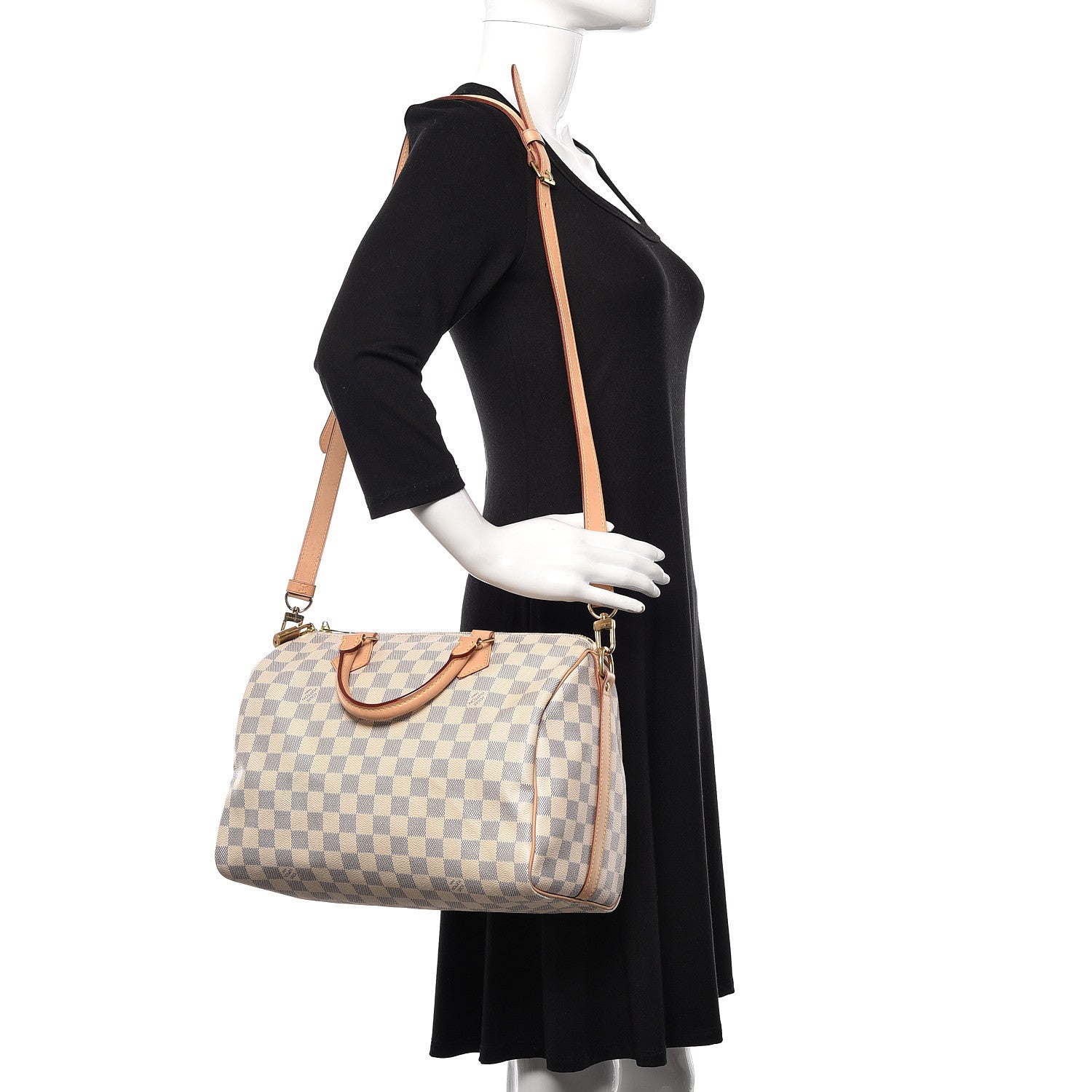 Louis Vuitton Damier Azur Speedy Bandouliere 30 2 of 12