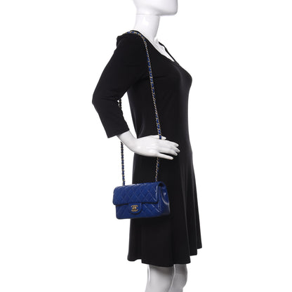 Chanel Lambskin Quilted Mini Rectangular Flap Royal Blue 2 of 13
