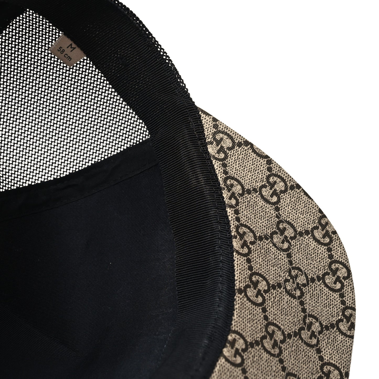 GG Supreme Monogram Tiger Print Baseball Hat M 58 Beige