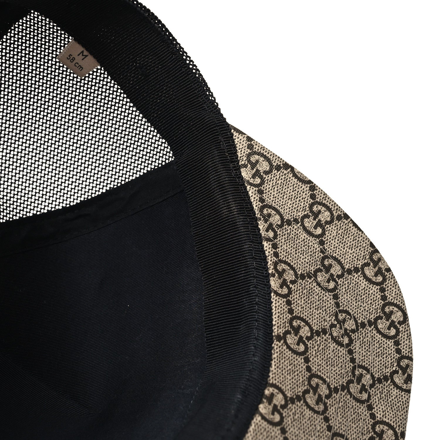 Gucci GG Supreme Monogram Tiger Print Baseball Hat M 58 Beige 10 of 12