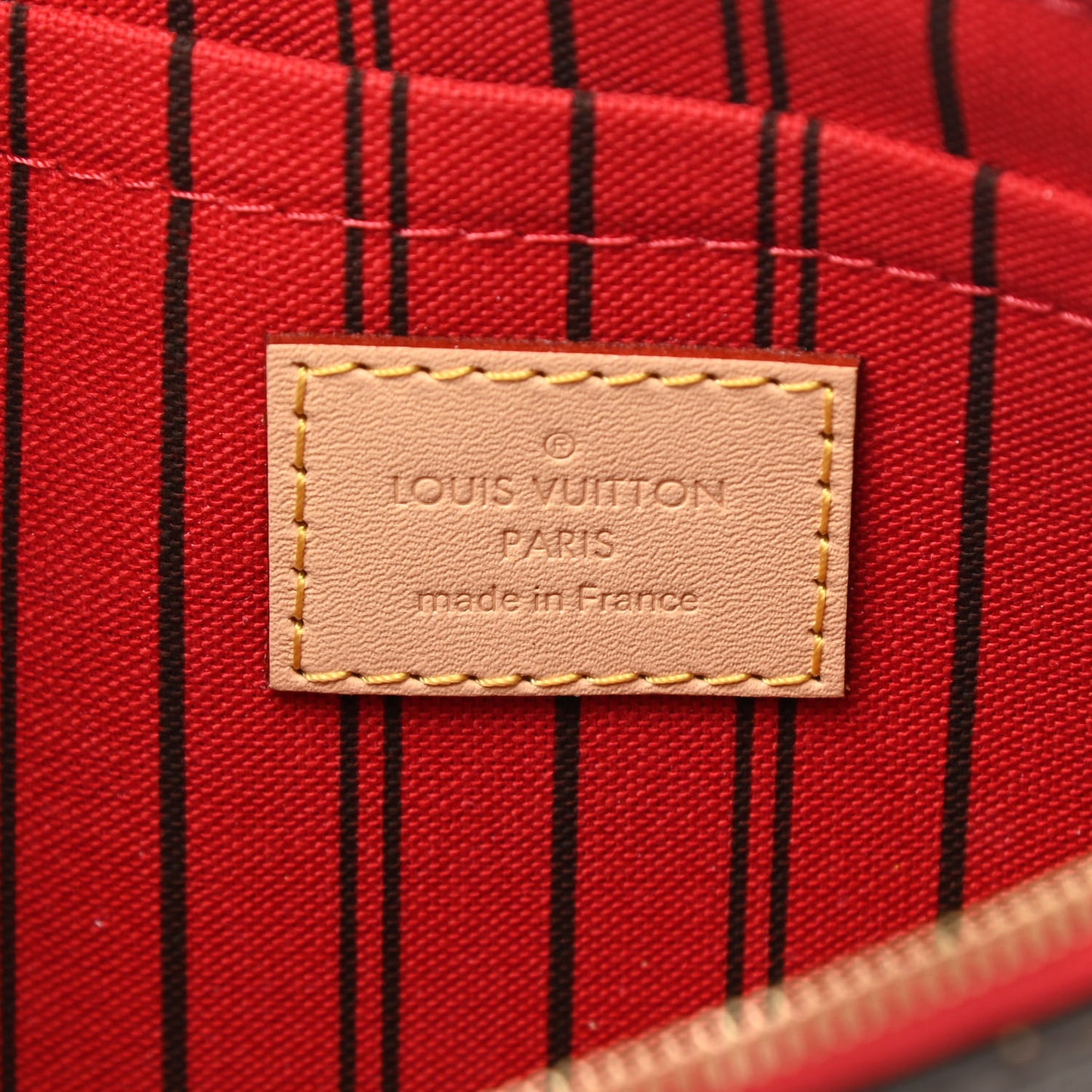 Monogram Neverfull MM GM Pochette Cherry