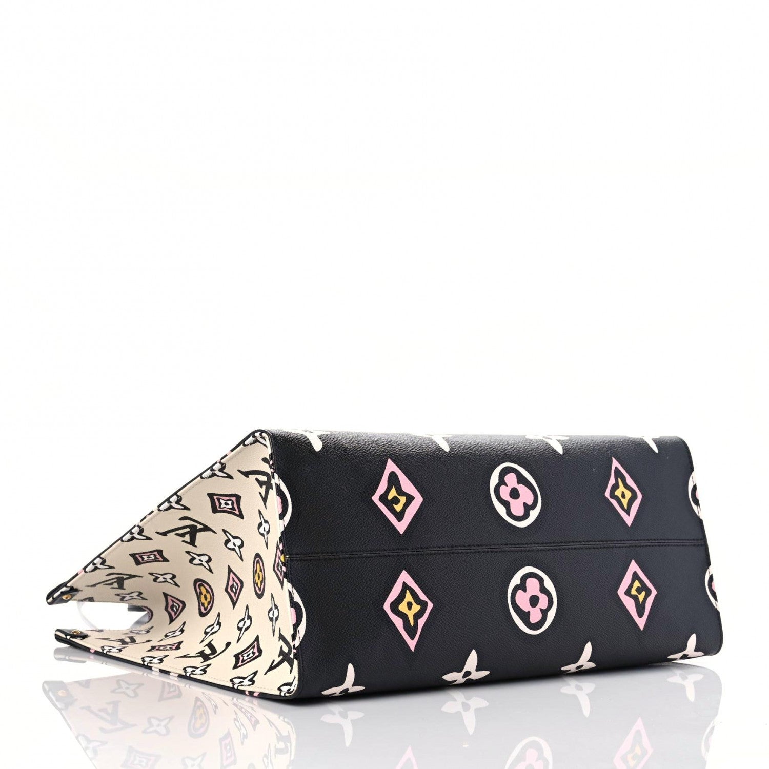 Louis Vuitton Monogram Giant Wild At Heart Onthego GM Black 4 of 17