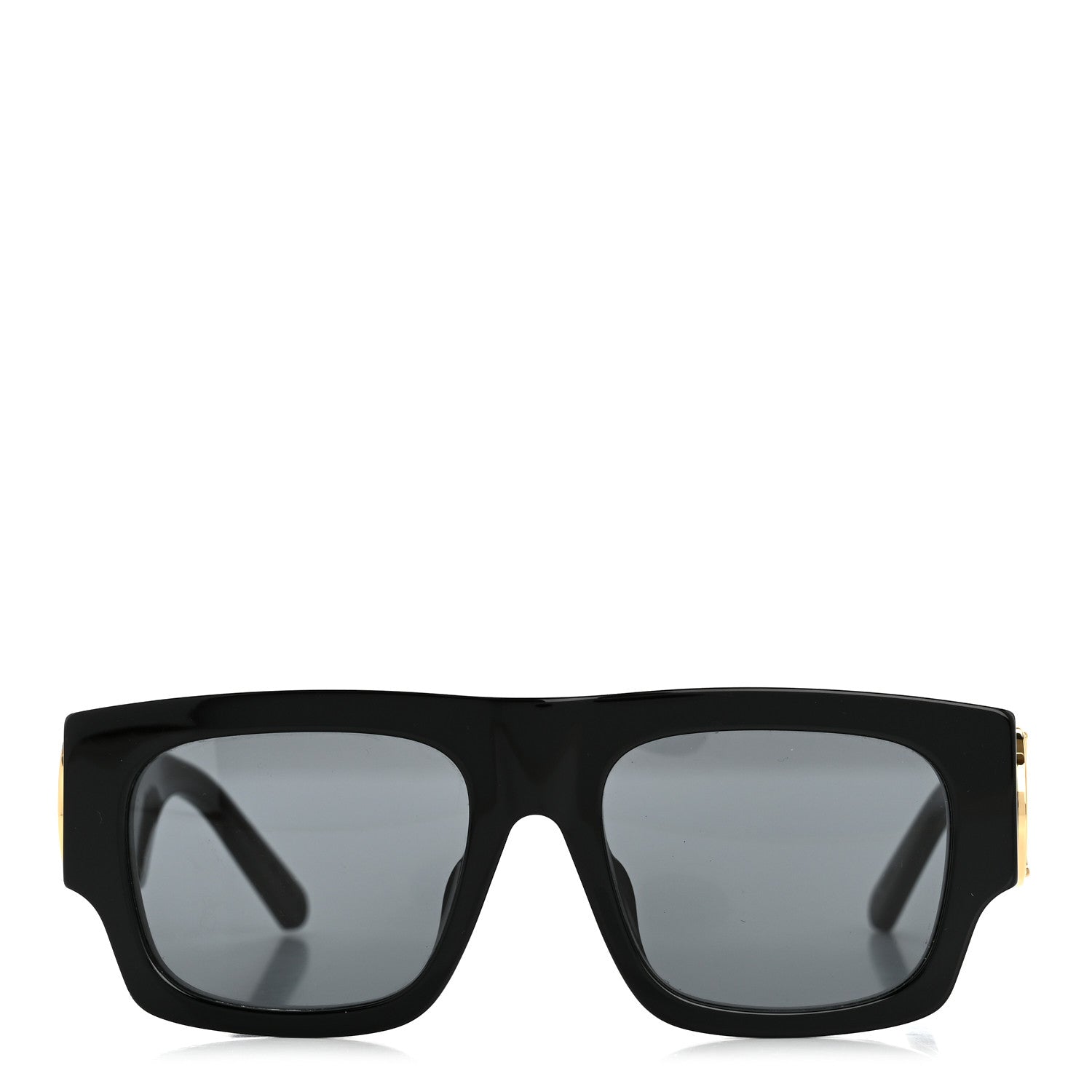 Louis Vuitton Acetate LV Link Square Sunglasses Z1478E Black 2 of 7