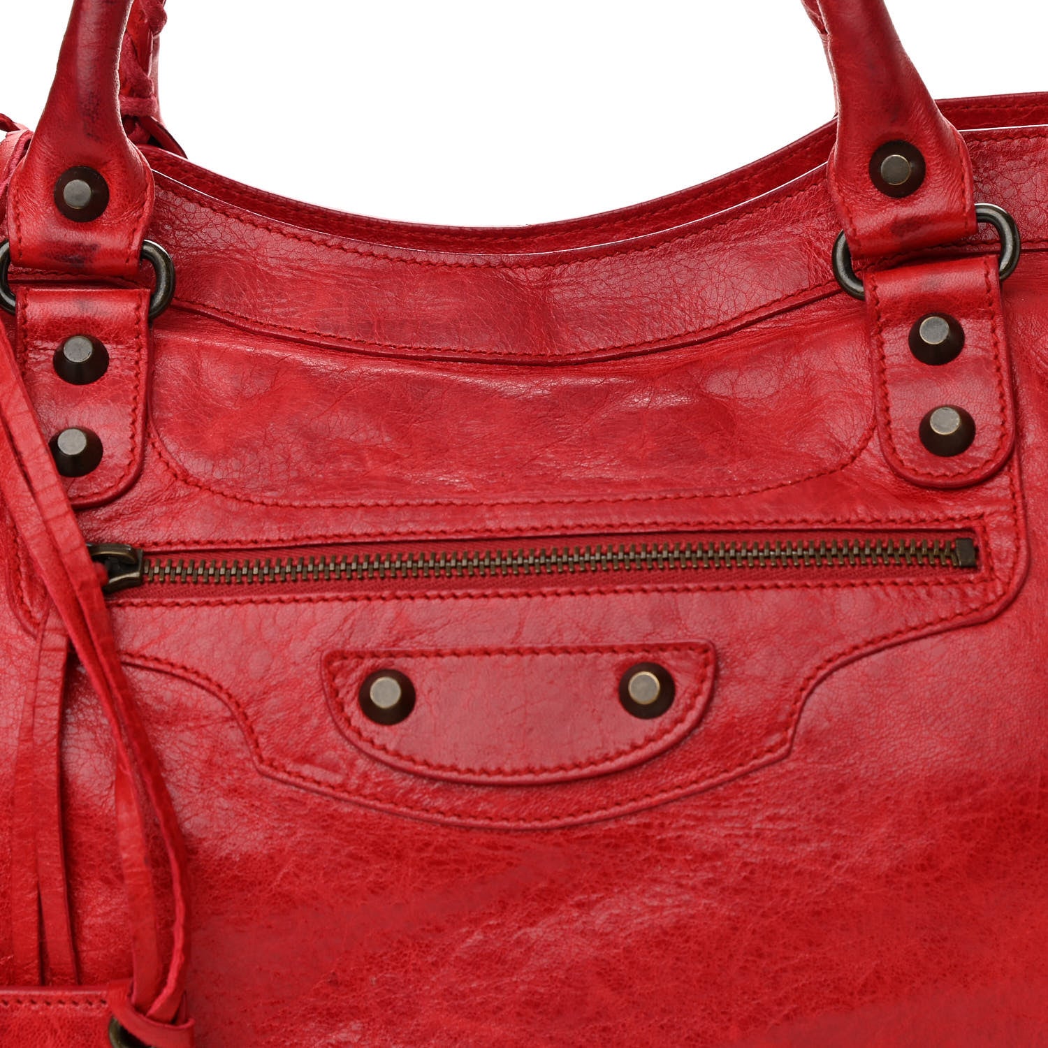 Balenciaga Agneau Classic Hardware City Rouge Coquelicot 7 of 12