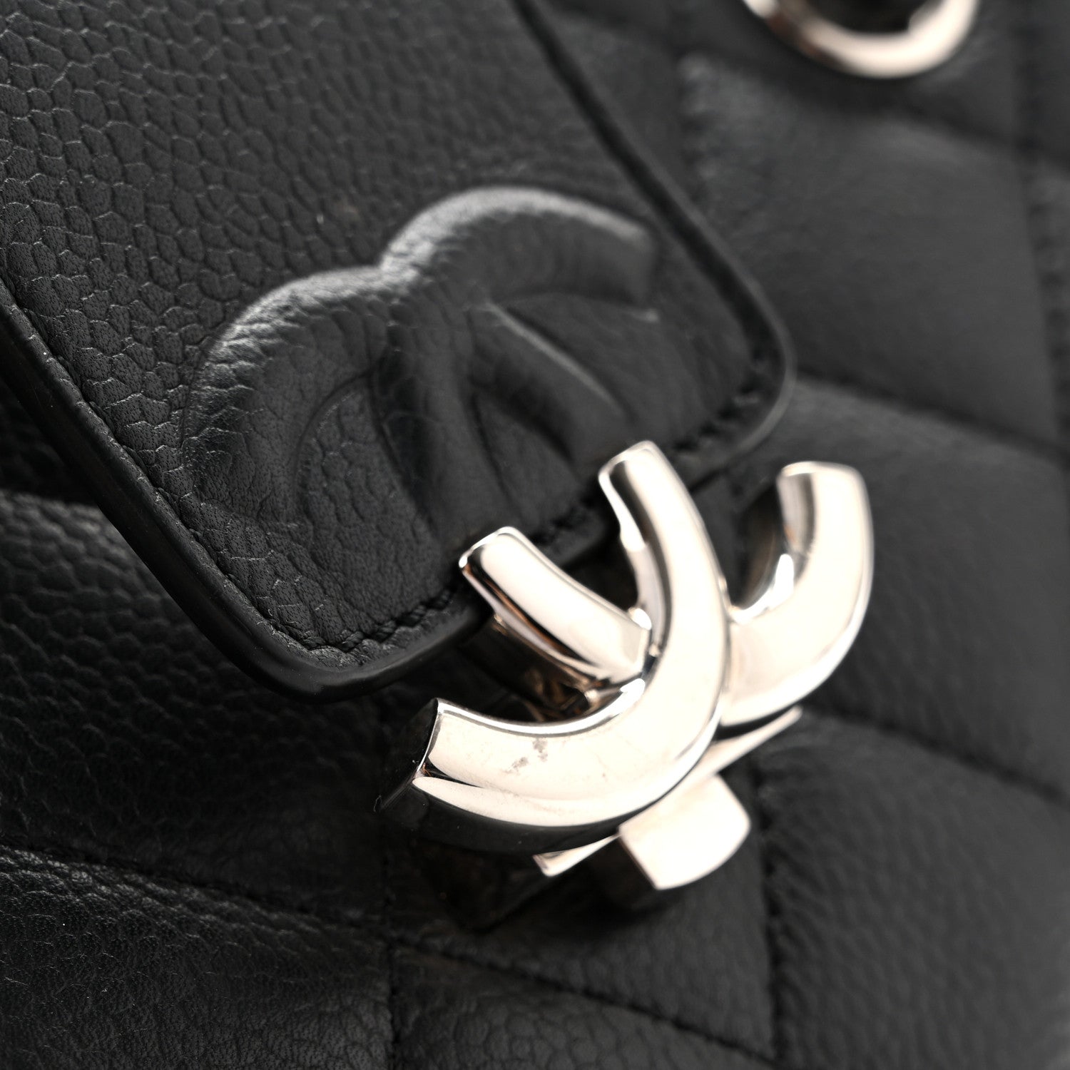 Chanel Caviar Quilted Small CC Box Shopping Tote Black 13 of 15