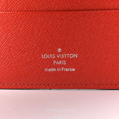 Louis Vuitton Damier Graphite My LV Heritage Passport Cover Blue Marine Rouge 6 of 7