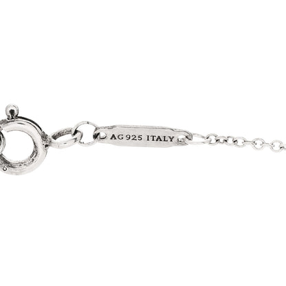 Tiffany Sterling Silver Large T Smile Pendant Necklace 5 of 5