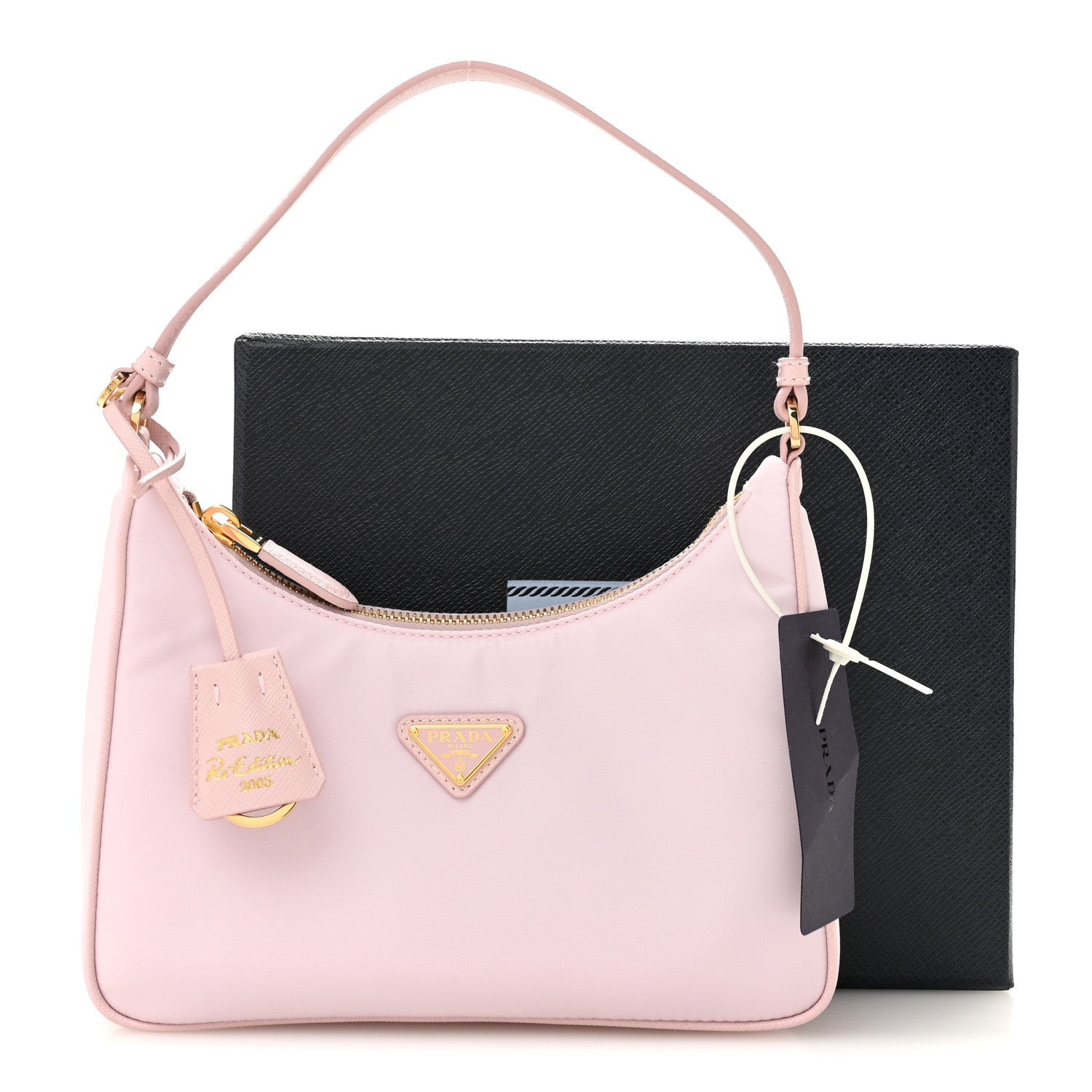 Prada Re-Nylon Saffiano Mini Re-Edition 2005 Bag Alabastro 11 of 11