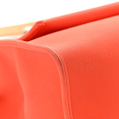 Hermes Toile Vache Hunter Herbag Zip 31 PM Orange Natural 13 of 20