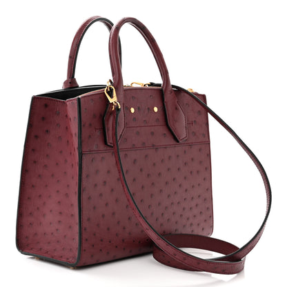Louis Vuitton Ostrich City Steamer PM Prune 3 of 9