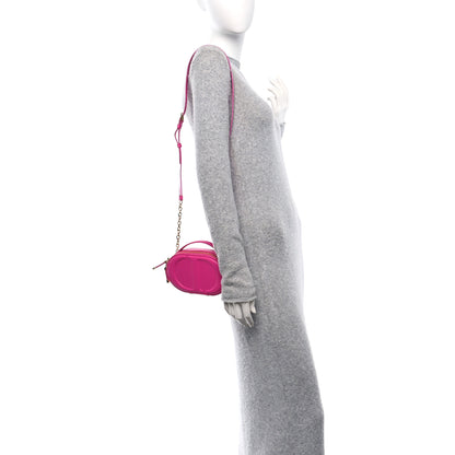 Christian Dior Calfskin CD Signature Oval Crossbody Camera Bag Rani Pink 2 of 11